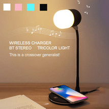 Three-in-one Night Light Wireless Speaker Charger Light - £33.54 GBP+