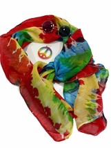 Scarf Sunglasses Earing Hippie Peace Tie Dye Gay Pride - $19.34