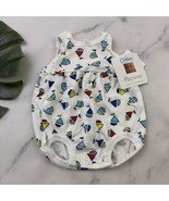 Carters Vintage 90s Playwear Bodysuit Infant Size 0-3 M New White Sailbo... - $27.06 CAD