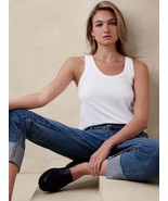 Banana Republic Timeless Tee Classic Tank White NEW Great Layering Piece... - £19.71 GBP