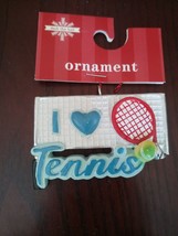 I Love Tennis Ornament-Brand New-SHIPS N 24 Hours - £20.03 GBP