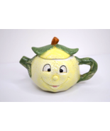 Decorative Ceramic Smiling Lemon Teapot 7.5&quot; x 4.5&quot; - $206.79 MXN