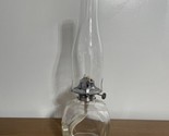 VINTAGE LARGE LAMPLIGHT FARMS  GLASS KEROSENE OIL LAMP Made In USA 15.75” - $44.09