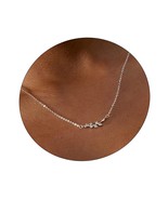 Gold Pendant Necklace for Women 14k Gold Leaf - £37.61 GBP