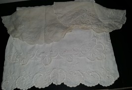 4 Vintage Handmade and Darned Table Mats or Doilies - £15.94 GBP