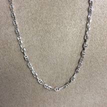 Unisex Necklace 18k White Gold Anchor Chain Length 17.72 inch Width 2.26 mm - £584.53 GBP