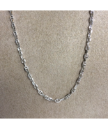 Unisex Necklace 18k White Gold Anchor Chain Length 17.72 inch Width 2.26 mm - £576.02 GBP