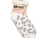 2 Pack Muk Luks Womens Short Cabin Socks Fully Lined Shoe Size 6-10 Cheetah - $8.85