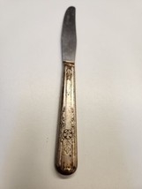 La Rose Carlton Silver Plate flatware Dinner Knife Floral 1938 - $4.74