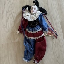 Vintage Dynasty Porcelain Doll Collection Maurice Jester Clown 1983 Rare - £41.48 GBP