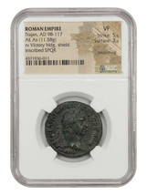 Ancient Roman: Trajan (AD 98-117) AE As NGC VF - £162.62 GBP
