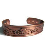 MOTORCYCLES PURE COPPER SIX MAGNET CUFFED BRACELET  health pain relieve ... - $334.65 MXN