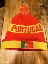 Portugal National Team Beanie - Orange And Yellow ,  World Cup Style Knit - $13.37