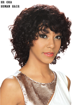 Royalimex Wig HR-ORA Short Style 100% Human Hair Wig Curly With Volume - £23.52 GBP