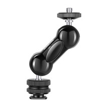 Neewer Cool Ballhead Double Ball Head with Cold Shoe Mount and 1/4&#39;&#39;Screw - £17.17 GBP