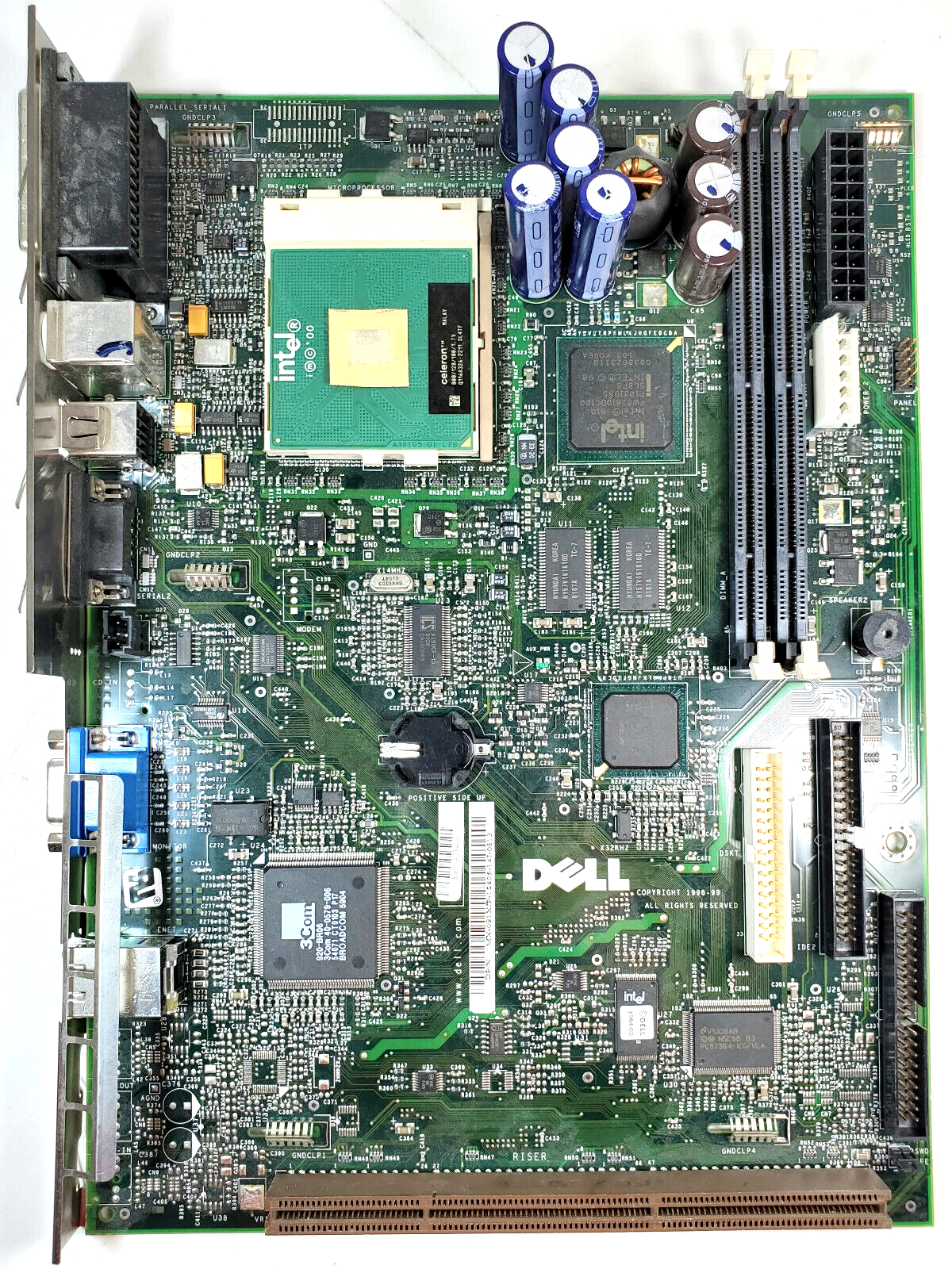 Vintage Dell OptiPlex MX-091XJP Socket 370 USA ATX Motherboard & Intel Processor - $49.45