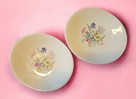Eva Zeisel Hallcraft BOUQUET Set of 2 Bread &amp; Butter Plates Hall China Co - £23.79 GBP