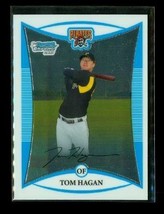 2008 Topps 1ST Bowman Chrome Baseball Card BCP7 Tom Hagan Pittsburgh Pirates - £3.30 GBP