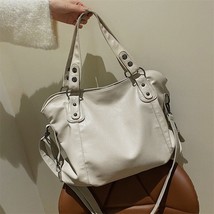 Soft Large Capacity Bag Handbags For Women Design Pu Leather Women&#39;s Shoulder Ba - £36.12 GBP