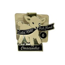 Vtg 1950&#39;s Crescendoe by Superb Gloves Advertising Foil Tag Satin Kidd Baby Lamb - £14.69 GBP