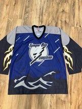 CCM Tampa Bay Lightning Storm Black Alternate Hockey Jersey L Reverse Retro - £220.72 GBP