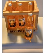 1/12 scale Miniature 6pack Corona Beer Bottles in crate. - $4.50