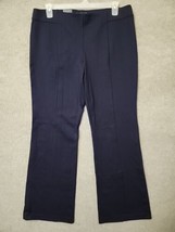 INC International Concepts Bootleg Pull-On Pants Womens 18 Dark Purple Ponte NEW - £23.35 GBP