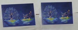Painted Trees Peacocks Frameable 5X7 Christmas Card 3 Designs Package 6 image 2