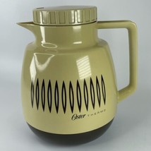 Oster Thermo Insulated Pitcher 2 Quart Coffee Carafe Pot Vintage Beige Brown MCM - £13.93 GBP