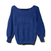 Zaful Womens Blue Pullover Boat Neck Sweater One Size New - £6.25 GBP
