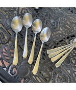 4! Wallace Stainless SAYBROOK Teaspoons flatware MCM 2 Sets Available - £16.74 GBP
