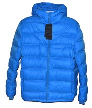 Saks Fifth Avenue Men&#39;s Bright Blue DOWN Hood Coat Jacket Size US 2XL - £95.34 GBP