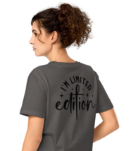 Unisex Organic Mid-Light T-Shirt – Limited Edition Back Print Anthracite - $49.99
