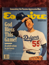 ESQUIRE April 1989 BASEBALL Orel Hershiser Elizabeth Perkins William Styron - £16.27 GBP