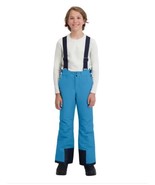 Dakine Boys Girls Snow Pants Blue Suspenders Wind Water Resistant Pockets - $988.75 MXN