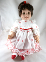 2001 Heritage Mint Doll Baby Doll Dark Hair Green Eyes 20&quot; + Custom Dres... - £38.91 GBP