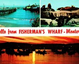 Multiview Banner Fishermans Wharf San Francisco Ca California Cromo Cart... - £3.99 GBP