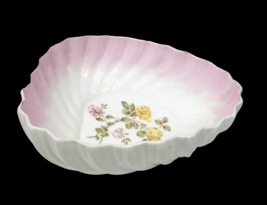 Antique CT Altwasser Porcelain Serving Bowl White Pink Germany Tielsch 10.5&quot; - $80.99