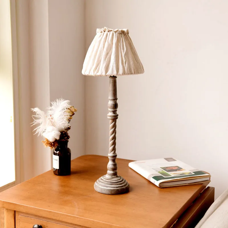 Table lamp retro French country to do old Nordic Japanese bedside lamp A... - $179.86