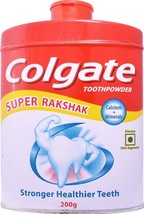 Colgate Toothpowder with Calcium, 200g (Pack of 1) - Anti-cavity Formula - £11.84 GBP