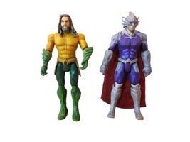 Aquaman Movie DC Comics 6&quot; Aqua Man &amp; Orm Action Figures Royal Armor Green Gold  - £9.00 GBP