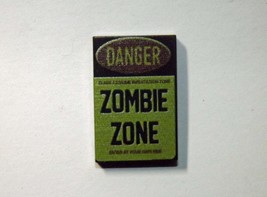 Danger Zombie zone Sign 2X3 Horror construction piece Building Minifigure Bricks - £7.01 GBP