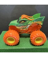 Hot Wheels Dragon Monster Jam 1:64 Scale Die Cast Truck Orange Tires - $5.44