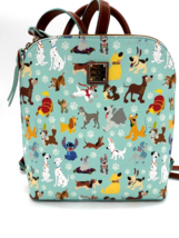 Disney Dooney &amp; and Bourke Dogs Backpack Purse Pluto Stitch Bolt Blue NWT 2024 B - £245.21 GBP
