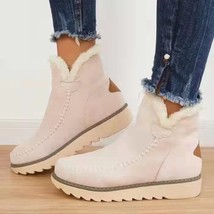 Women&#39;s Winter Boots Fashion Snow Boots Casual Leather Boots Cotton Ladies Boots - £26.21 GBP