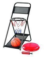 Slam Dunk 2 in 1 Mini Basketball with Hoop, Frisbee Game Set with Dual Functiona - £23.88 GBP