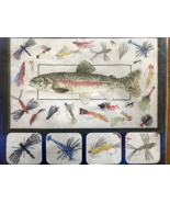 Nature&#39;s Window Designs For The Needle Trout &amp; Lures Cross Stitch Kit-11... - $24.61 CAD