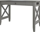 AFI Lexi Desk with Drawer and Charger Grey - $364.99