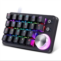 Koolertron 24 Keys Programmable Keyboard,One Handed Macro Mechanical Keyboard, R - £106.38 GBP