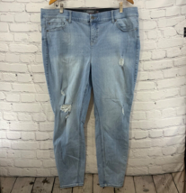 Torrid Premium Jeans Womens Sz 22R Bombshell Skinny Distressed - £19.08 GBP